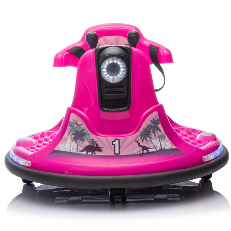 Kids Ride-On Bumper Car with Parent Remote Control and 360-Degree Rotation Two-Handed Switch Magic Cars 8