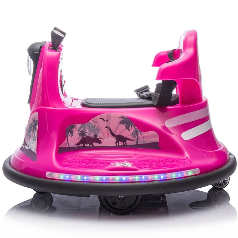 Kids Ride-On Bumper Car with Parent Remote Control and 360-Degree Rotation Two-Handed Switch Magic Cars 9