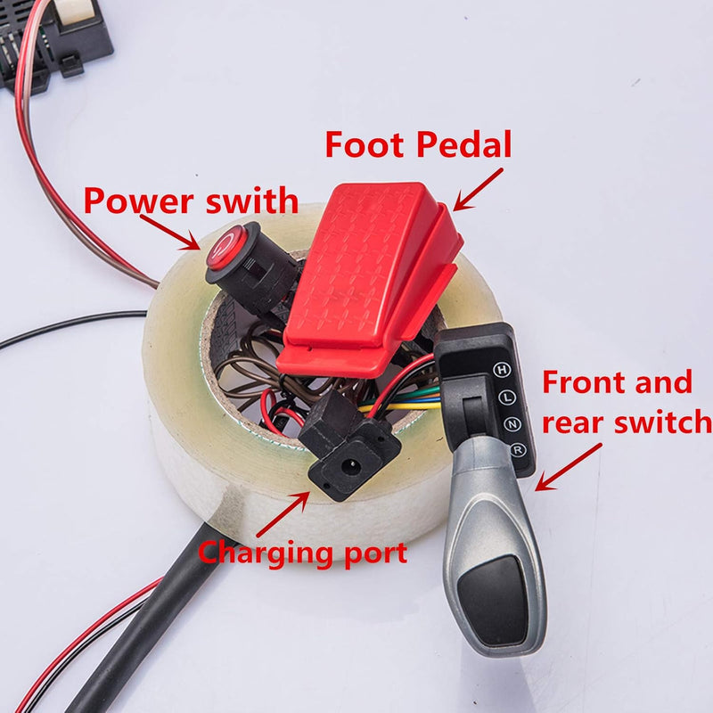 12V Kids Ride-On Car DIY Modified Harness with Complete Remote Control Circuit Set Magic Cars 4
