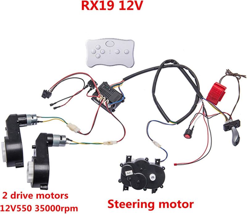 12V Kids Ride-On Car DIY Modified Harness with Complete Remote Control Circuit Set Magic Cars 1