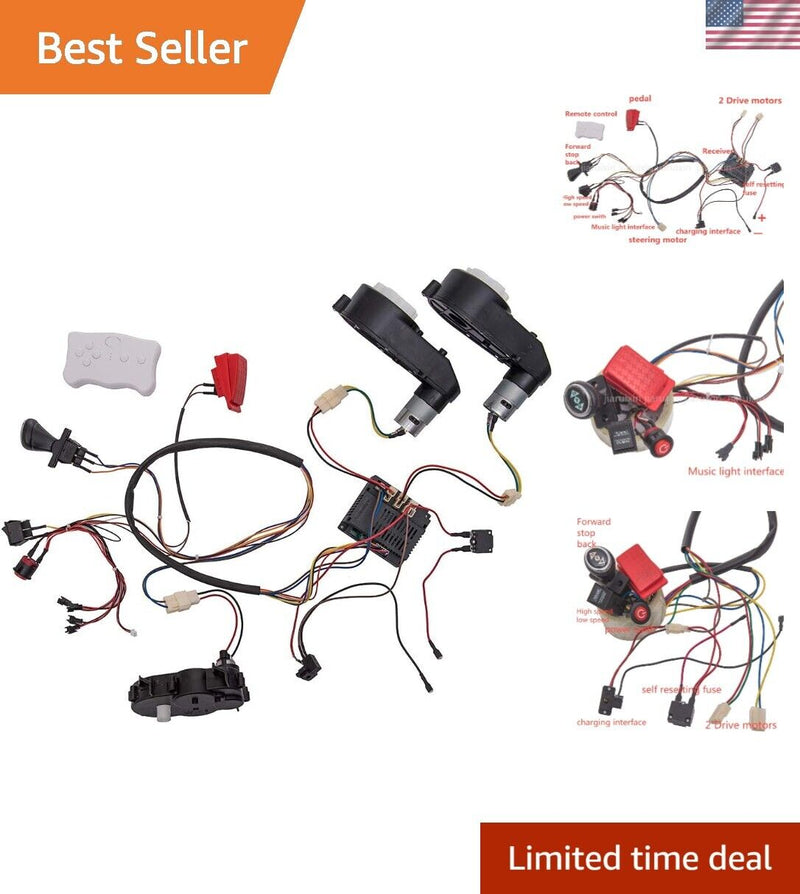 12V Kids Ride-On Car DIY Modified Wiring Complete Remote Control Circuit Set Magic Cars Variant 0