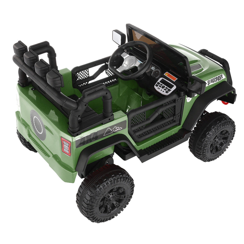 12V Kids Electric Ride-On Truck with Remote Control and 4 Wheels for Ages 3+ Magic Cars 4