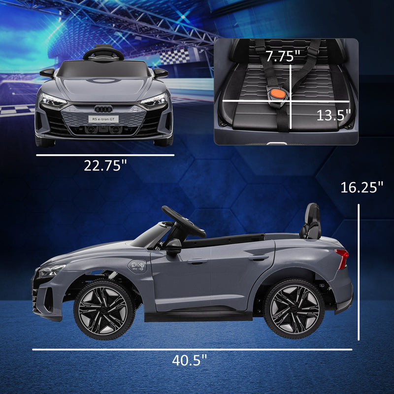12V Licensed Audi RS E-tron GT Kids Ride-On Electric Car with 3.1 MPH Speed Magic Cars 6