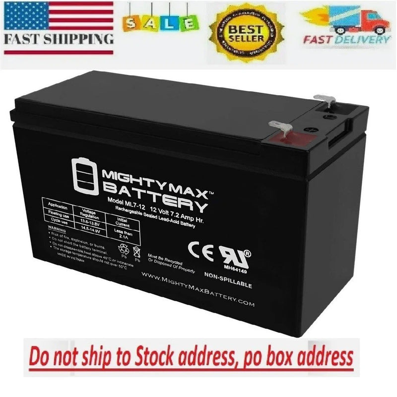 12V 7Ah Replacement Battery for Kids Electric Ride-On Cars Magic Cars Variant 0