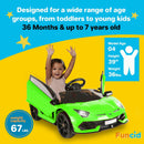 12V/24V Kids Electric Ride-On Jeep Truck ATV with LED Lights and Music Toy Vehicle Magic Cars 10