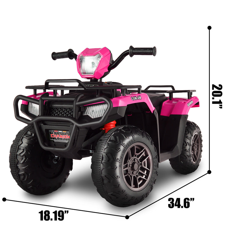 12V/24V Kids Electric Ride-On Jeep Truck ATV with LED Lights and Music Toy Vehicle Magic Cars 21