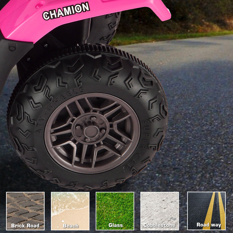 12V/24V Kids Electric Ride-On Jeep Truck ATV with LED Lights and Music Toy Vehicle Magic Cars 24