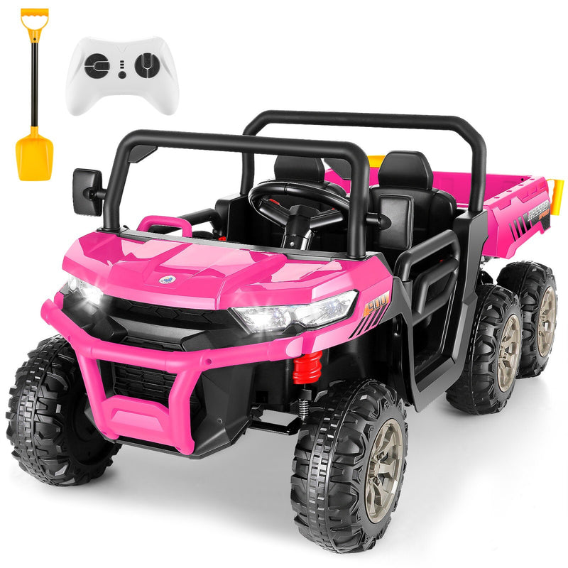 24V Electric Kids Ride-On Dump Truck with Remote Control 2-Seater 4/2WD Magic Cars 0
