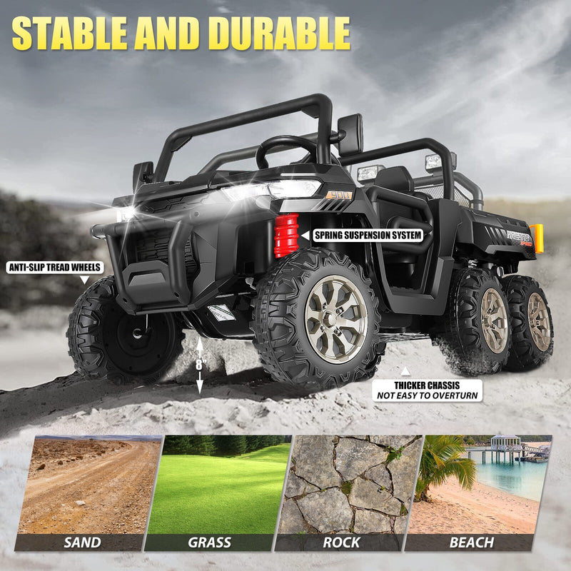 24V 2-Seater Kids Electric 4WD Ride-On Dump Truck with Remote Control Magic Cars 15