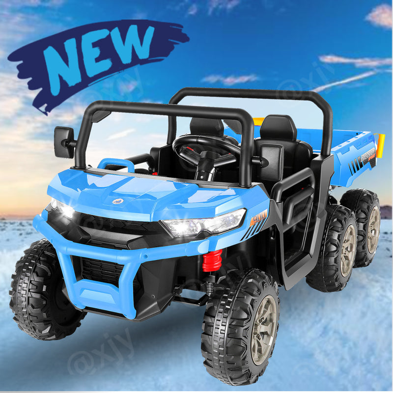 24V Electric 2-Seater Kids Ride-On Dump Truck with Remote Control and 4WD Magic Cars 14