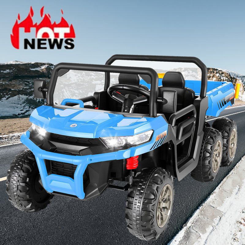 24V Electric Ride-On Dump Truck for Kids with Remote Control and 4/6 Wheels Magic Cars 13