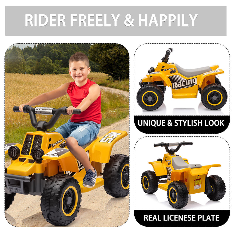 Kids 6V Electric Off-Road Quad ATV Ride-On Car Toy Magic Cars 9