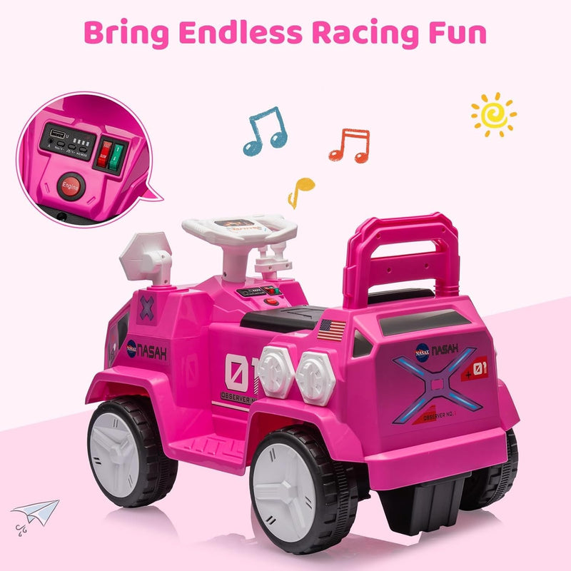Electric Mars Rover Ride-On Car for Kids with Flashing Lights and Adventure Design Magic Cars 4