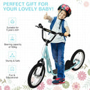 Electric Blue Ride-On Car for Kids with Rechargeable Battery and Remote Control Magic Cars 4