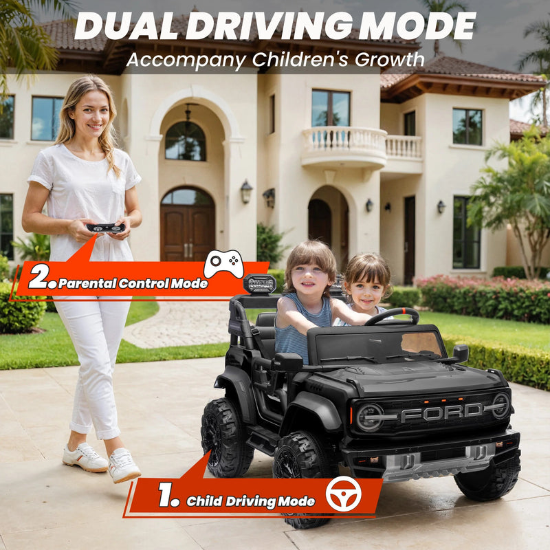 Kids 24V 2-Seater Ride-On Ford Bronco Car with Remote Control and Color Options Magic Cars 2