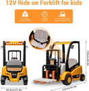 12V Battery-Powered Kids Electric Ride-On Forklift with Remote Control Magic Cars 1