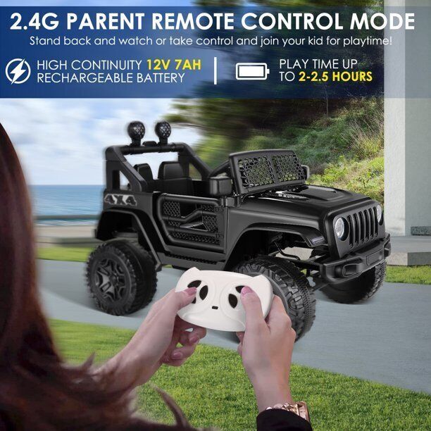 12V/24V Kids Electric Ride-On Jeep Truck ATV with Parent Remote Control Toy Vehicle Magic Cars 10