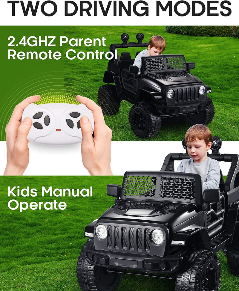 12V/24V Kids Electric Ride-On Jeep Truck ATV with Parent Remote Control Toy Vehicle Magic Cars 9