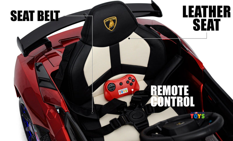 Kids Ride-On Licensed Lambo RC Car with MP4 Player and LED Wheels in Multiple Colors Magic Cars 17