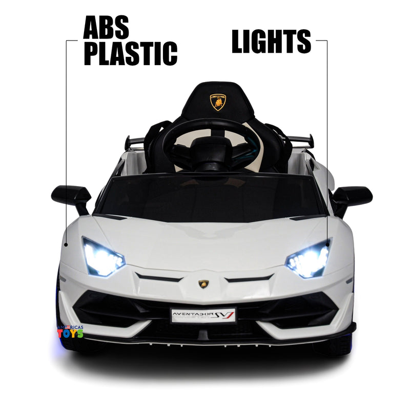 Kids Ride-On Licensed Lambo RC Car with MP4 Player and LED Wheels in Multiple Colors Magic Cars 24