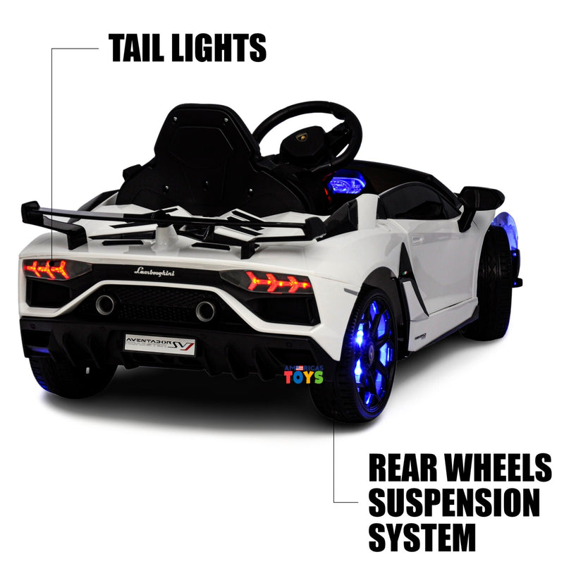 Kids Ride-On Licensed Lambo RC Car with MP4 Player and LED Wheels in Multiple Colors Magic Cars 25