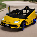 Kids Ride-On Licensed Lambo RC Car with MP4 Player and LED Wheels in Multiple Colors Magic Cars Variant 0