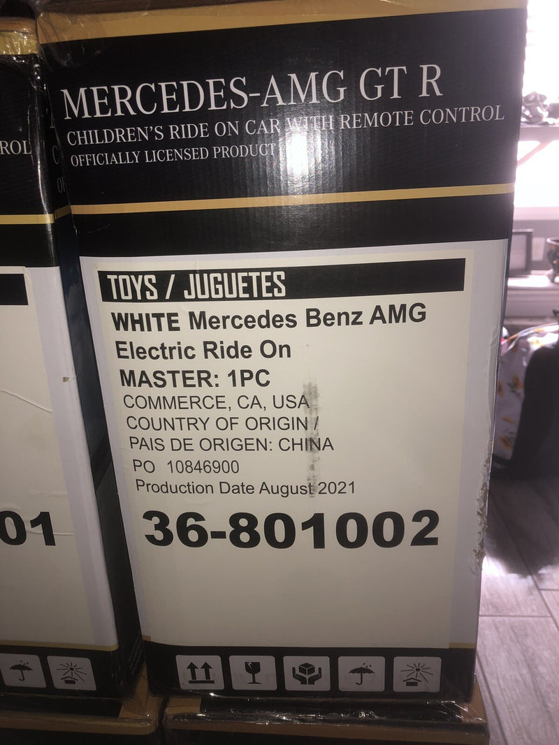 Electric Battery-Powered Kids Ride-On Car Mercedes-Benz AMG Red with Music Magic Cars 1