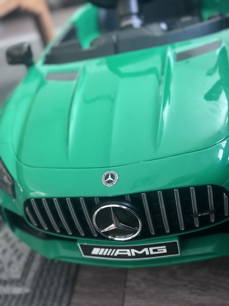 Electric Battery-Powered Kids Ride-On Car Mercedes AMG GT R with Music - Red Magic Cars 6