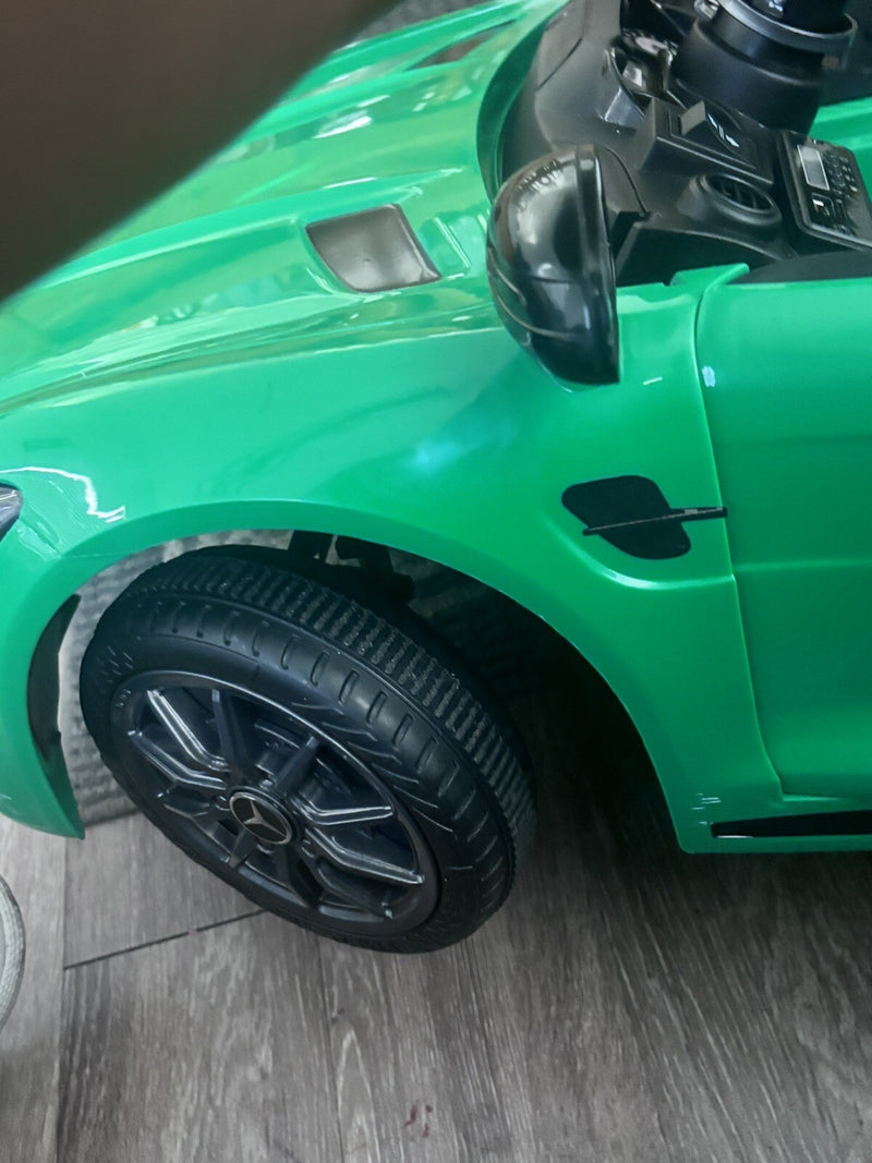 Electric Battery-Powered Kids Ride-On Car Mercedes AMG GT R with Music - Red Magic Cars 8