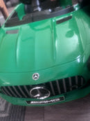 Electric Battery-Powered Kids Ride-On Car Mercedes AMG GT R with Music - Red Magic Cars Variant 0