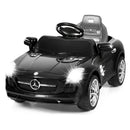 Kids Ride-On Mercedes SLS Car with Remote Control and MP3 Player, Black Magic Cars 3