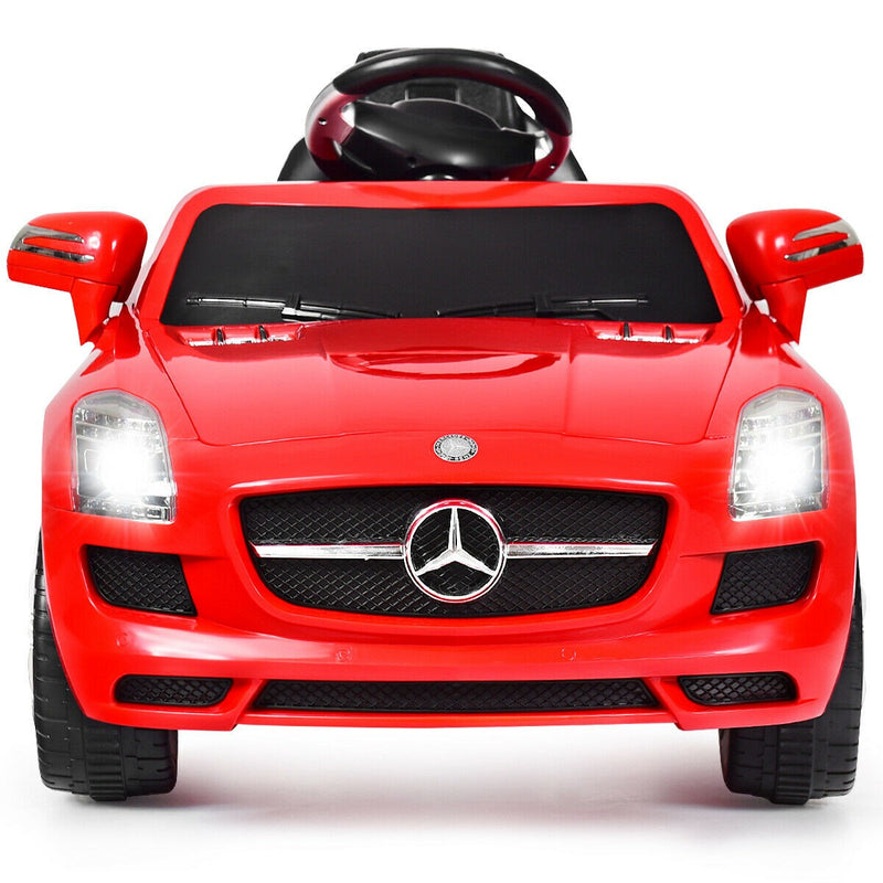 Kids Ride-On Mercedes SLS Car with Remote Control and MP3 Player Red Magic Cars 2