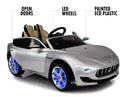 Kids Ride-On RC Car with MP4 Screen LED Wheels Licensed Maserati in Multiple Colors Magic Cars 17