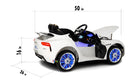 Kids Ride-On RC Car with MP4 Screen LED Wheels Licensed Maserati in Multiple Colors Magic Cars 3