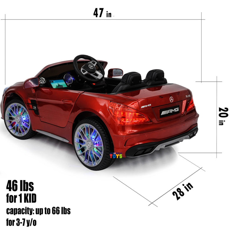 Kids Ride-On Remote Control Car with MP4 Screen LED Wheels Licensed Mercedes-Benz Various Colors Magic Cars 20