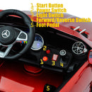 Kids Ride-On Remote Control Car with MP4 Screen LED Wheels Licensed Mercedes-Benz Various Colors Magic Cars 22