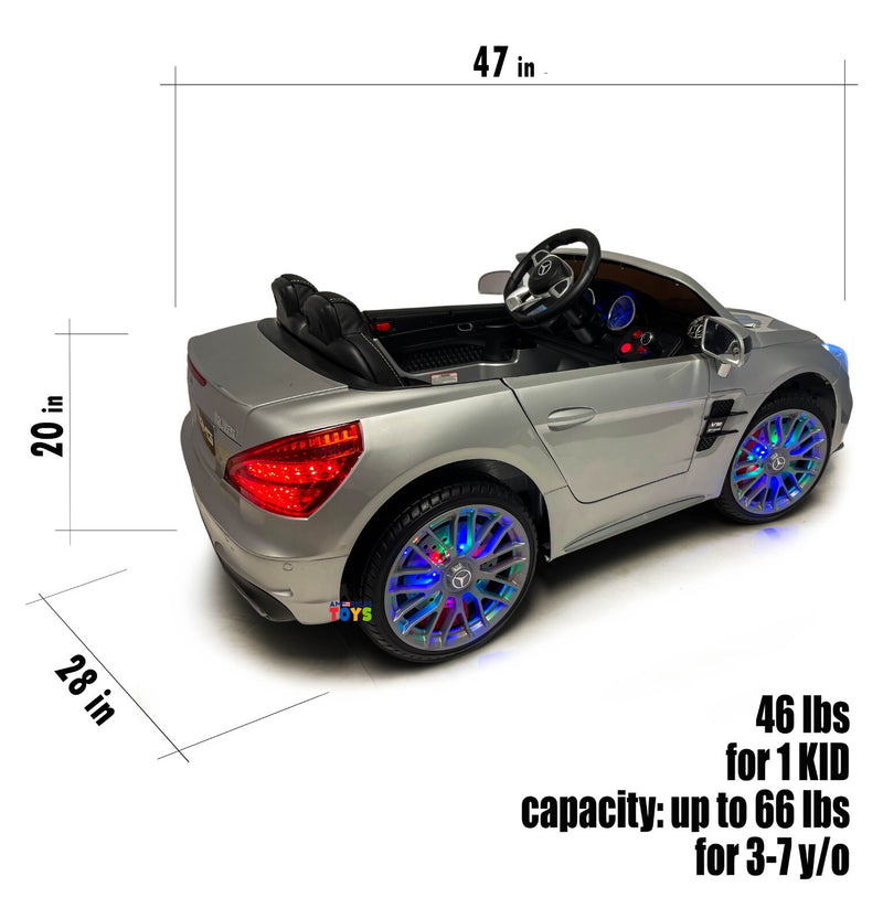 Kids Ride-On Remote Control Car with MP4 Screen LED Wheels Licensed Mercedes-Benz Various Colors Magic Cars 29