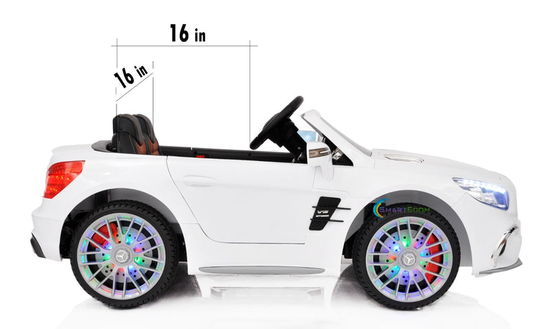 Kids Ride-On Remote Control Car with MP4 Screen LED Wheels Licensed Mercedes-Benz Various Colors Magic Cars 4