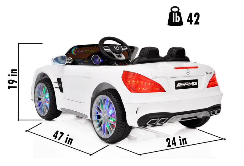 Kids Ride-On Remote Control Car with MP4 Screen LED Wheels Licensed Mercedes-Benz Various Colors Magic Cars 6