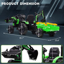 24V Electric Ride-On Excavator and Bulldozer Toy Vehicle with Remote Control for Kids Magic Cars 5