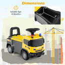 Yellow Construction Truck Push Car with Lights, Sounds, and Storage for Kids Magic Cars 1