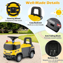 Yellow Construction Truck Push Car with Lights, Sounds, and Storage for Kids Magic Cars 2