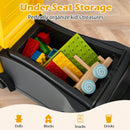 Yellow Construction Truck Push Car with Lights, Sounds, and Storage for Kids Magic Cars 3