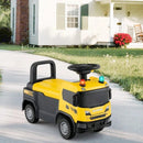 Yellow Construction Truck Push Car with Lights, Sounds, and Storage for Kids Magic Cars 4