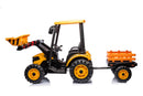 Kids' 24V Battery-Powered Electric Ride-On Car with Trailer Yellow Magic Cars 1