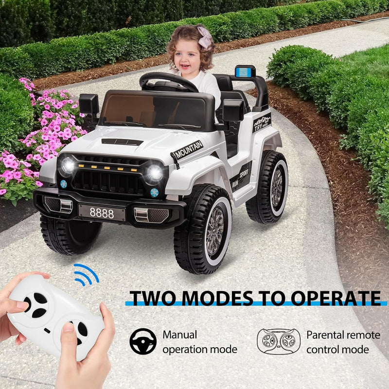 12V Battery-Powered Electric Ride-On Truck for Kids with Remote Control and LED Lights Magic Cars 1