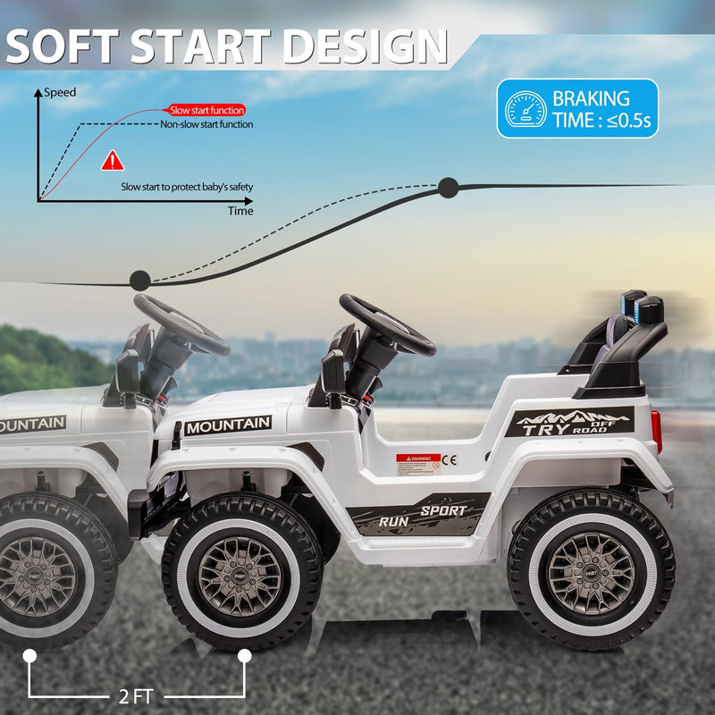 12V Battery-Powered Electric Ride-On Truck for Kids with Remote Control and LED Lights Magic Cars 5