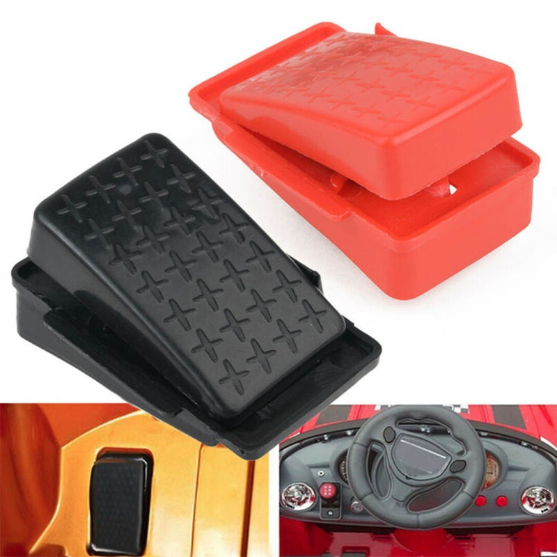 Kids Ride-On Car with Power Wheels, Foot Pedal Accelerator and Reset Switch, Red Magic Cars 3