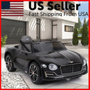 12V Electric Kids Ride-On Car with Remote Control Bentley Style Black Magic Cars Variant 0