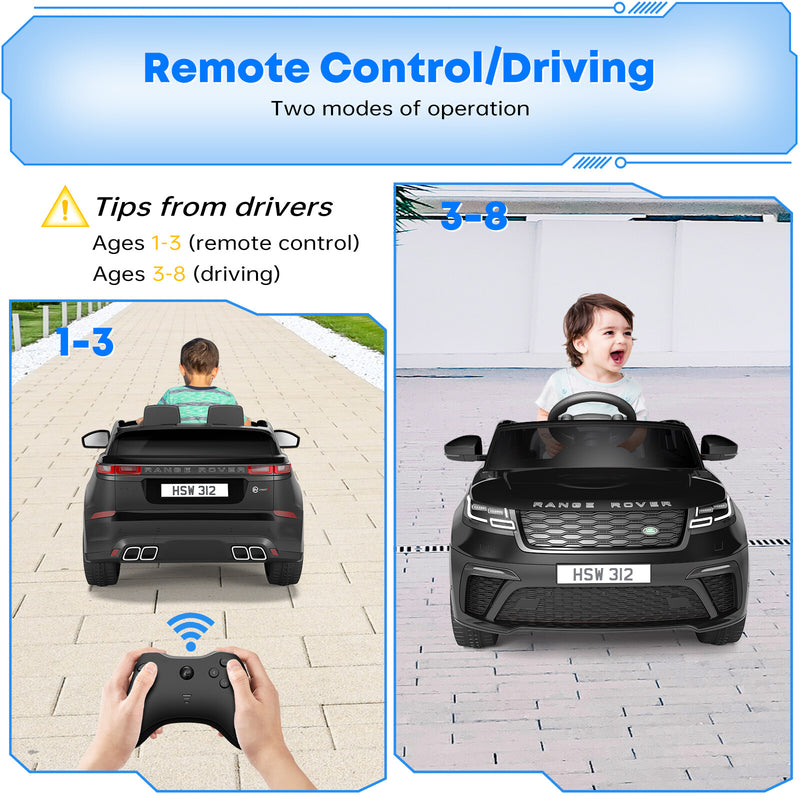 12V Licensed Rover Ride-On Electric Car for Kids with Remote Control and Music Play Magic Cars 8